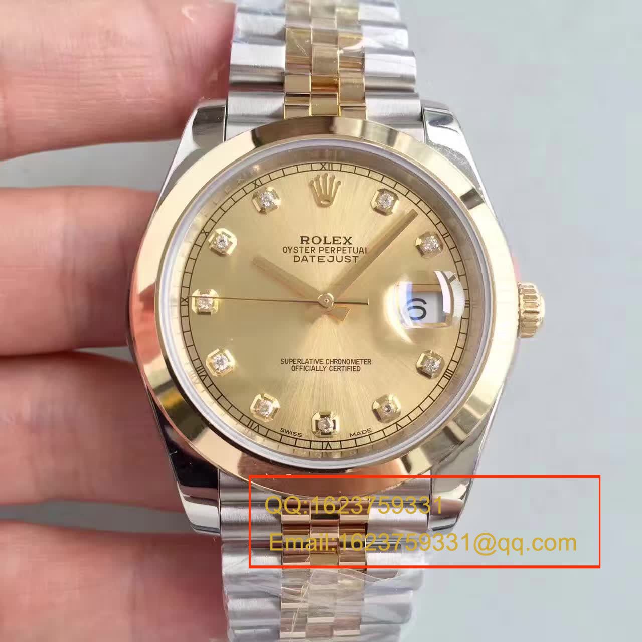 【N Factory  Perfect   Replica Watches 】 Rolex   Datejust 系列126333-62613包18K金 wrist watches  / RCF171