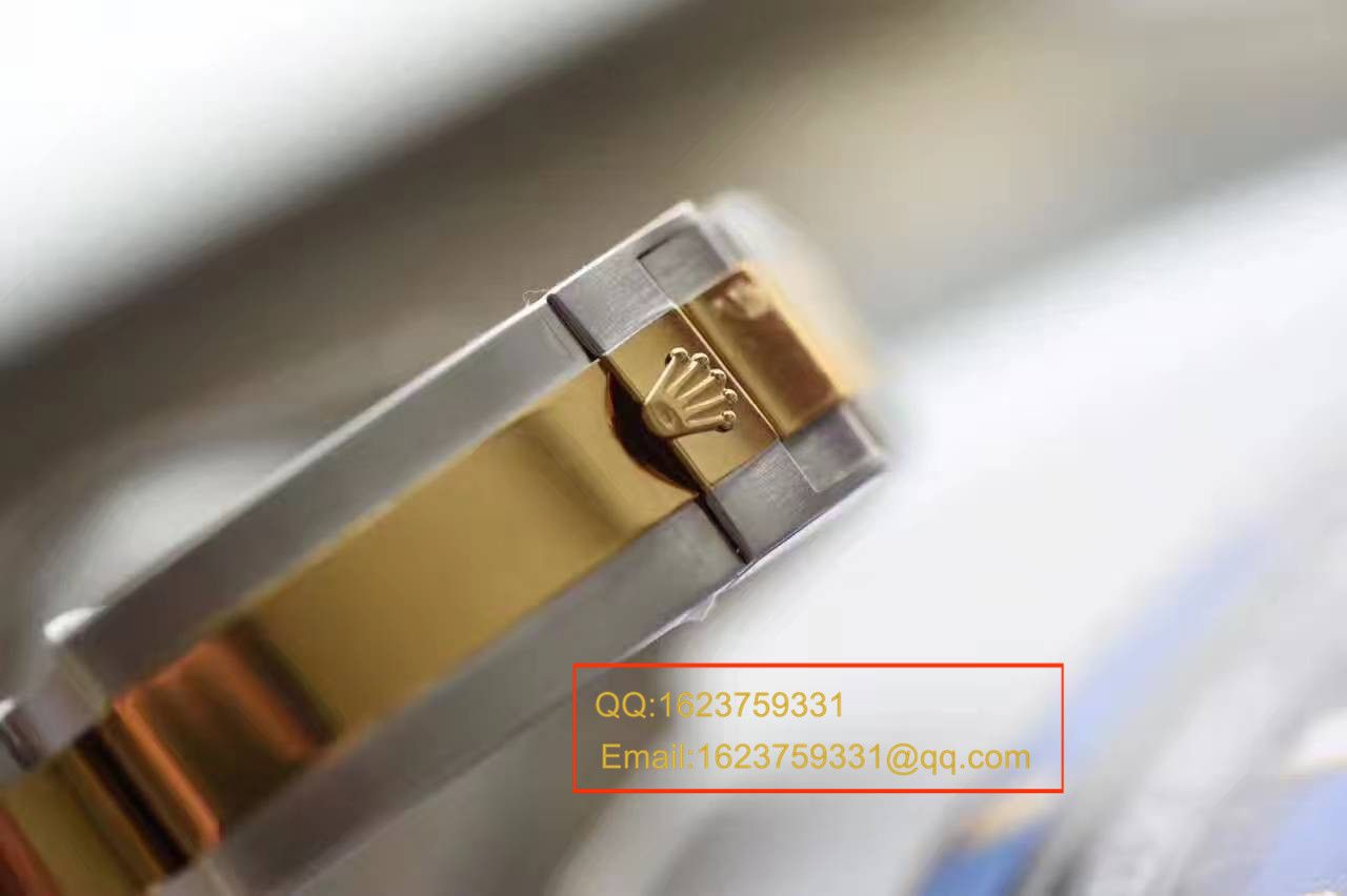 【独家视频测评JF Factory 1:1 High quality  Replica Watches 】 Rolex  Submariner 型系列116613LB-97203间金蓝金水鬼 wrist watches  / RBG157