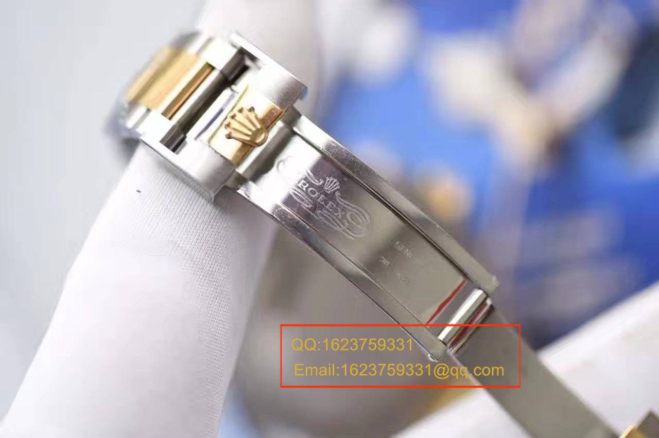 【独家视频测评JF Factory 1:1 High quality  Replica Watches 】 Rolex  Submariner 型系列116613LB-97203间金蓝金水鬼 wrist watches  / RBG157