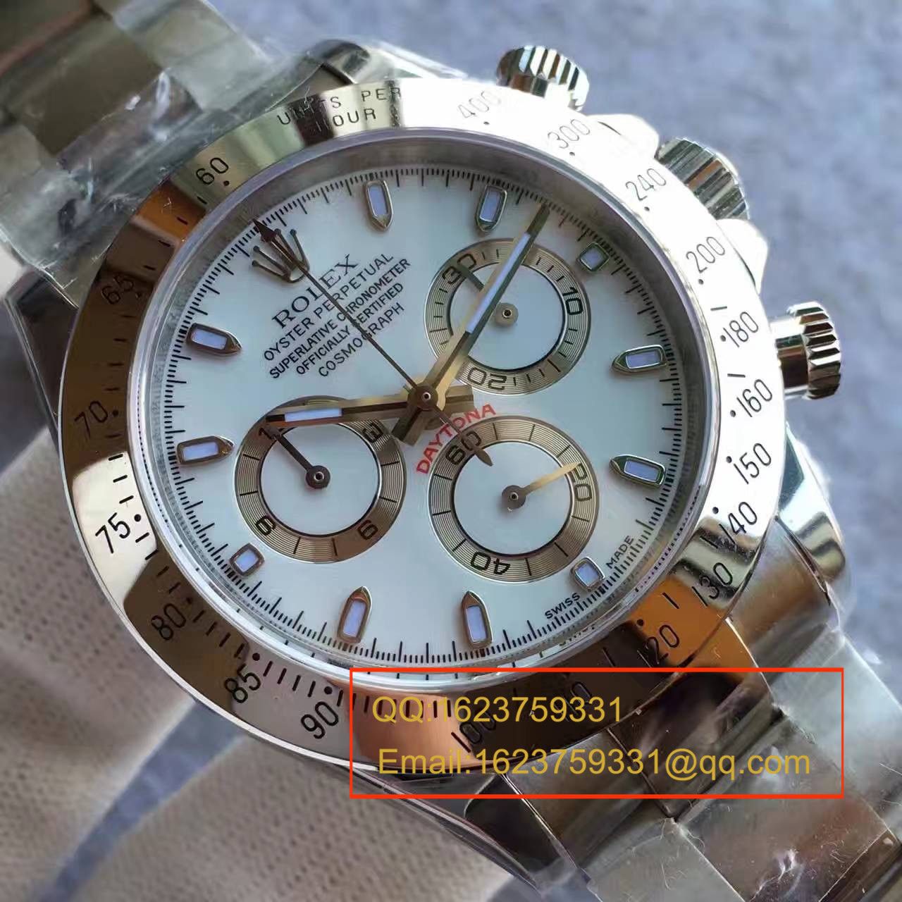 【JF Perfect  High quality  Replica Watches 】 Rolex  Cosmograph Daytona  Ditongna 系列116520-78590 白盘 wrist watches (白钢 Ditongna ) / R019
