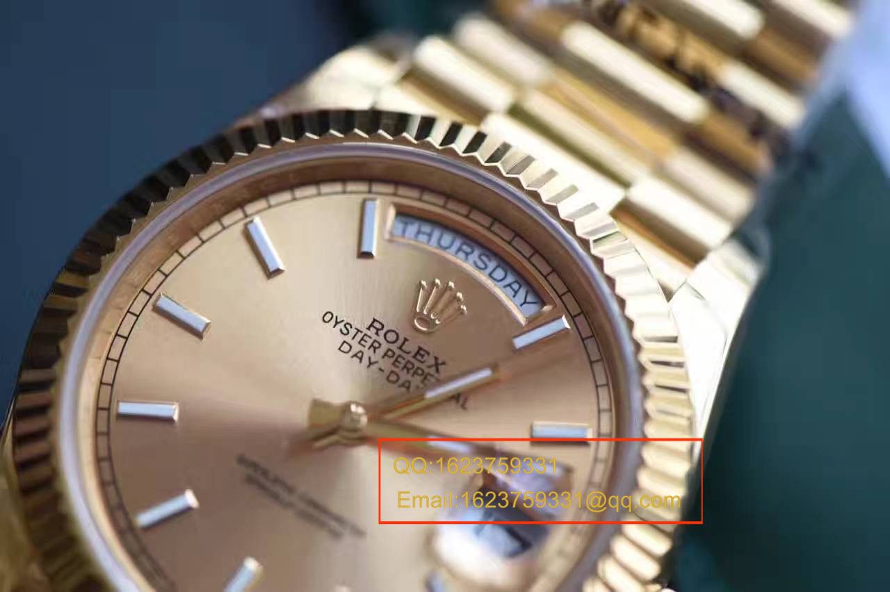 【EW Factory 1:1 top  Replica Copy  Watches 】 Rolex  Day-Date 型系列228238香槟色表盘 wrist watches  / RBA120
