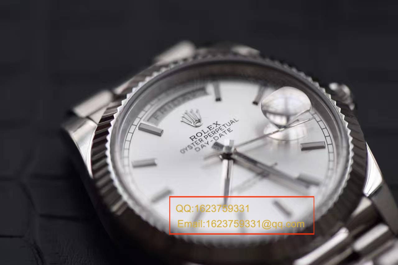 【EW Factory 1:1 Copy  Watches 】 Rolex  Day-Date 型系列228239银色表盘男表 / RBA116