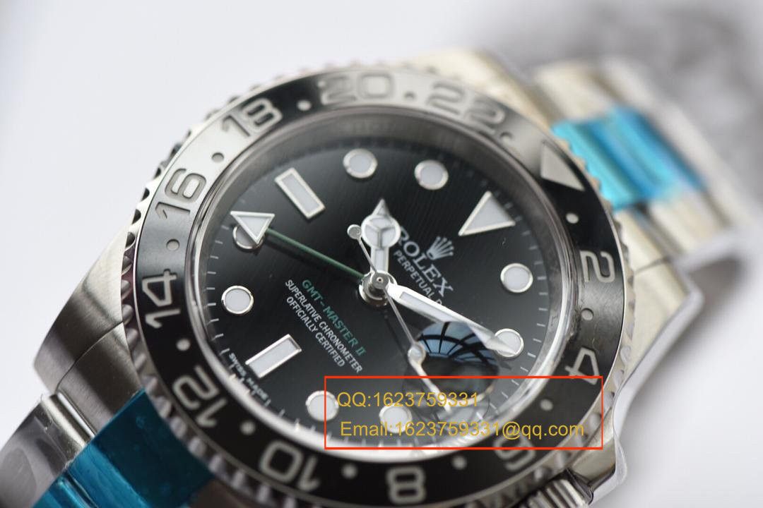 【独家视频测评N Factory 1:1 High quality  Replica Watches 】 Rolex  GMT MASTER v7版本116710LN-78200男表 / RBF084A