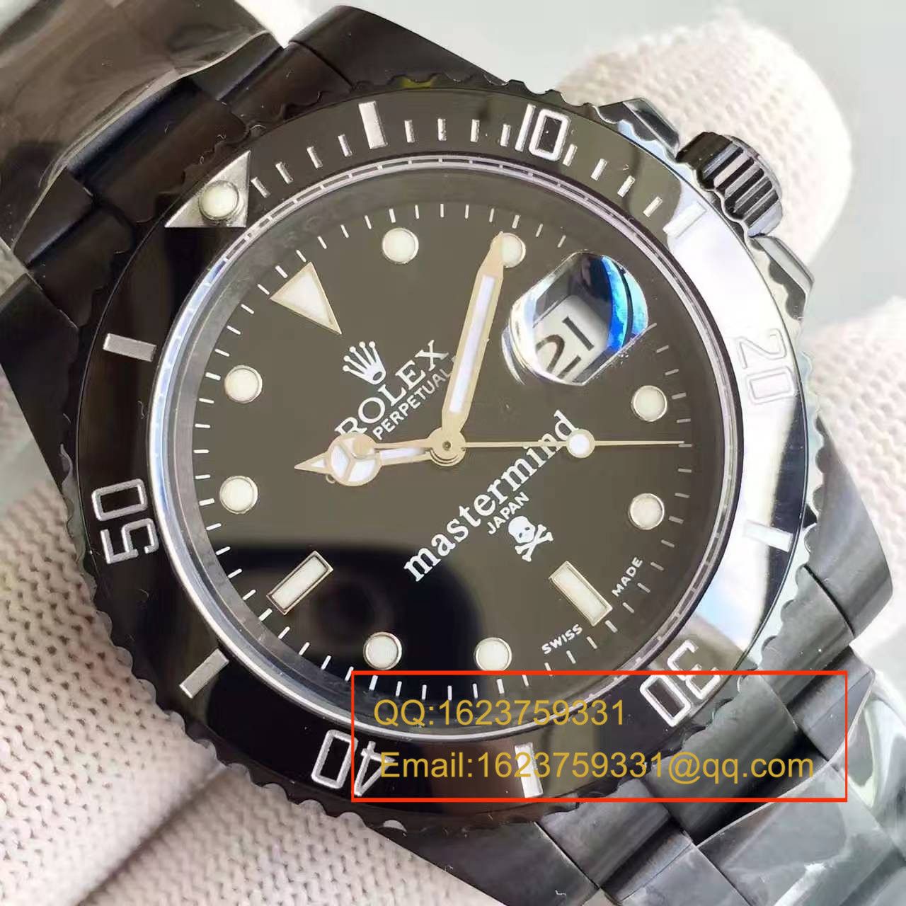 【独家视频测评SF Perfect  High quality  Replica Watches 】 Rolex 经典表款Sunmariner特别版（JAPAN mastermind） / R060