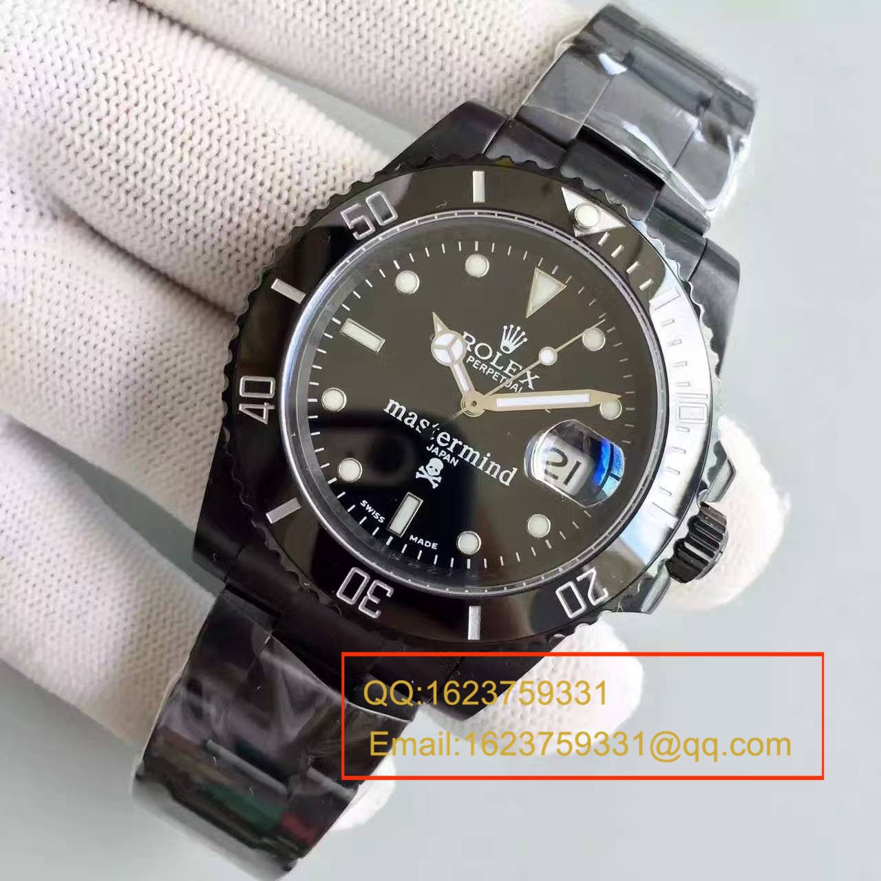 【独家视频测评SF Perfect  High quality  Replica Watches 】 Rolex 经典表款Sunmariner特别版（JAPAN mastermind） / R060