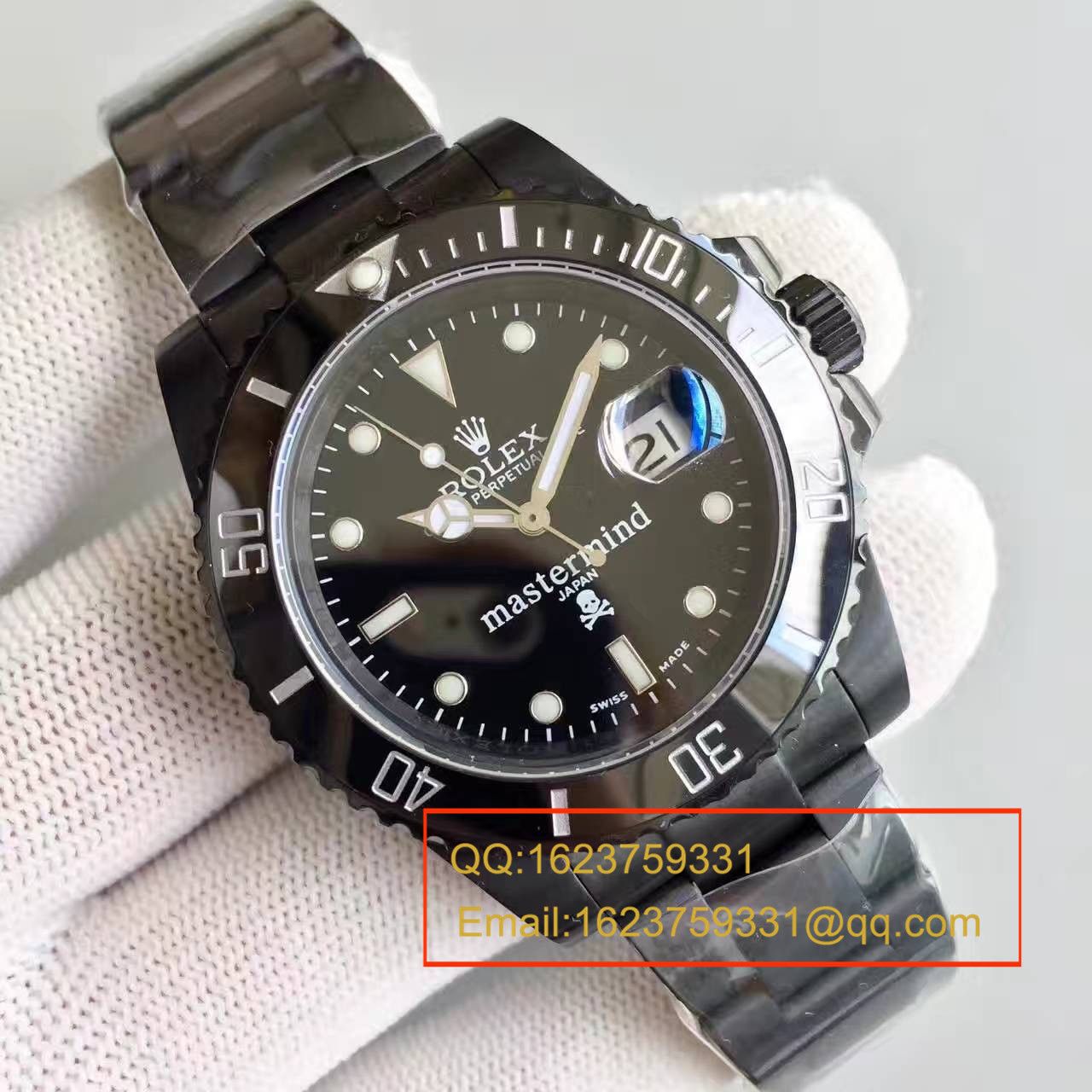 【独家视频测评SF Perfect  High quality  Replica Watches 】 Rolex 经典表款Sunmariner特别版（JAPAN mastermind） / R060