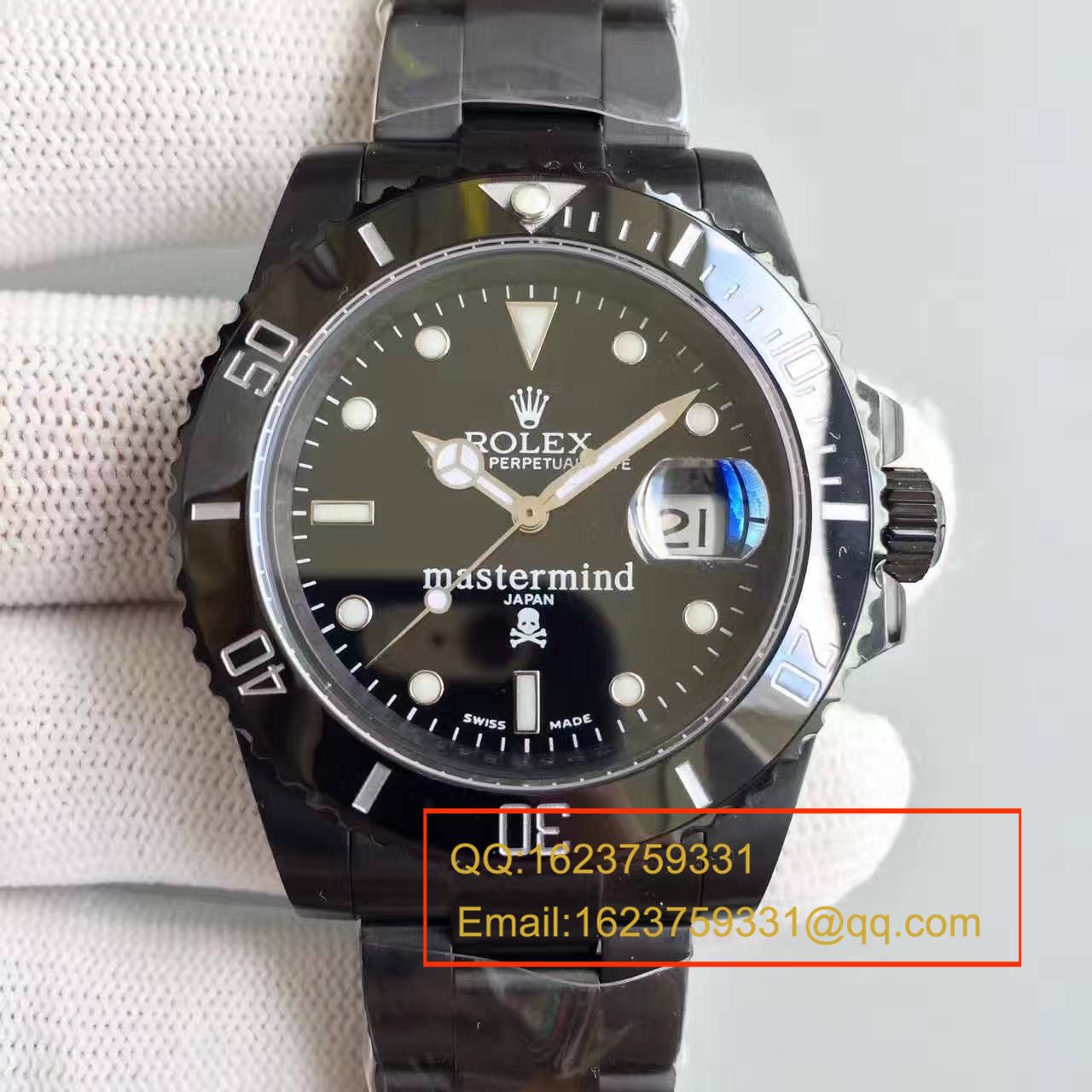 【独家视频测评SF Perfect  High quality  Replica Watches 】 Rolex 经典表款Sunmariner特别版（JAPAN mastermind） / R060