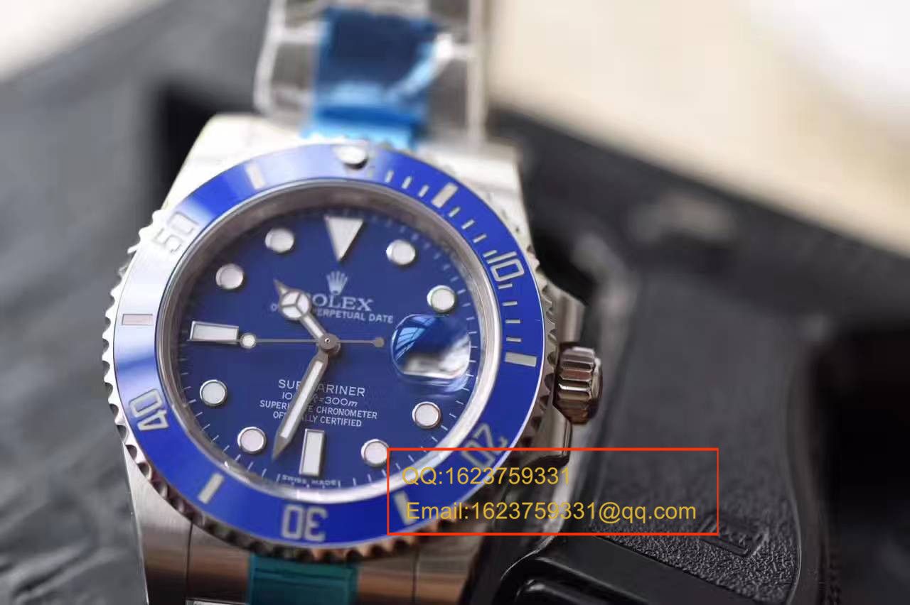 【NOOB Factory 1:1 Copy  Watches V7版本】 Rolex  Submariner 型系列116619LB-97209 蓝水鬼 / RBC004