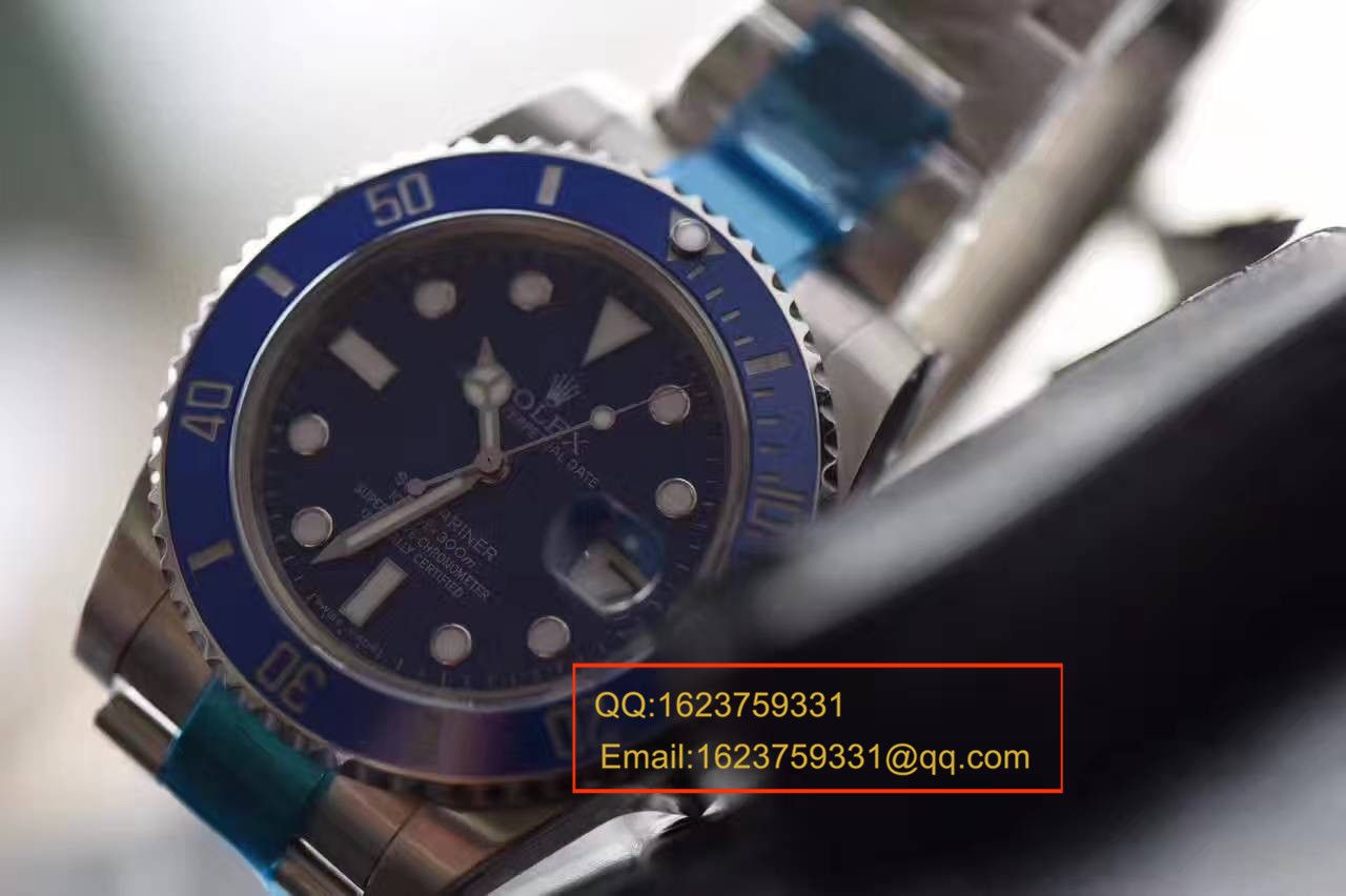 【NOOB Factory 1:1 Copy  Watches V7版本】 Rolex  Submariner 型系列116619LB-97209 蓝水鬼 / RBC004