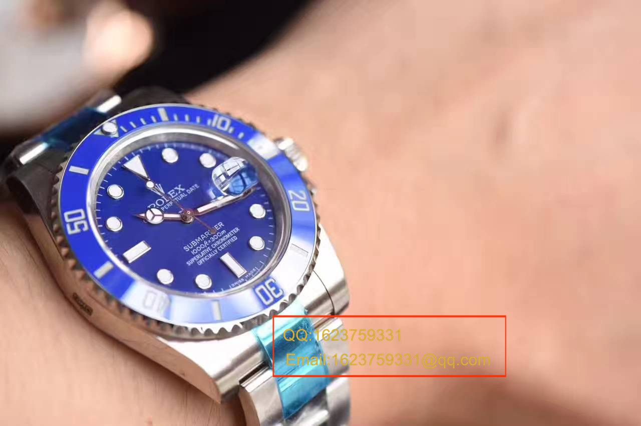 【NOOB Factory 1:1 Copy  Watches V7版本】 Rolex  Submariner 型系列116619LB-97209 蓝水鬼 / RBC004