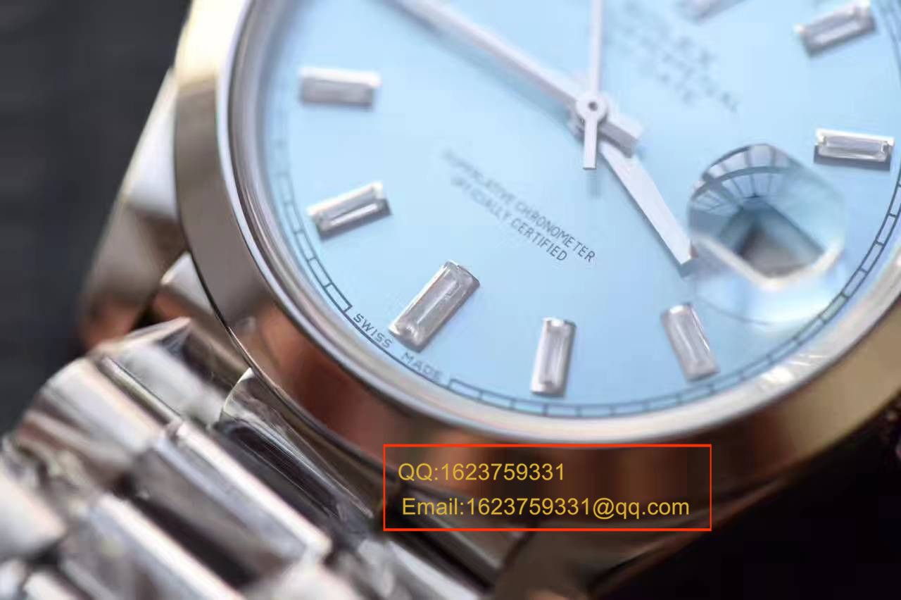 【EW Factory 1:1 Replica Copy  Watches 】 Rolex  Day-Date 型系列228396TBR蓝盘 wrist watches  / R153