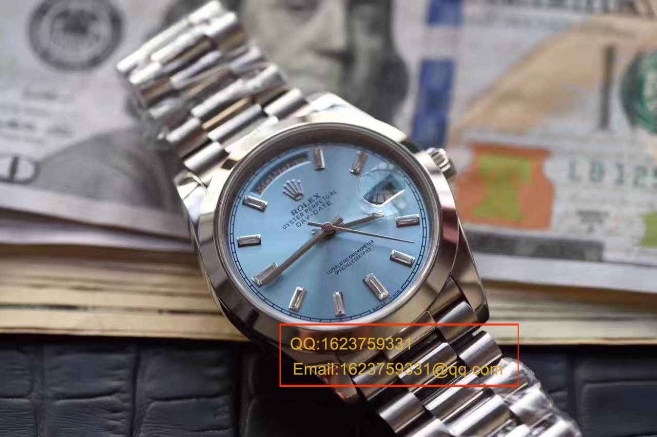 【EW Factory 1:1 Replica Copy  Watches 】 Rolex  Day-Date 型系列228396TBR蓝盘 wrist watches  / R153