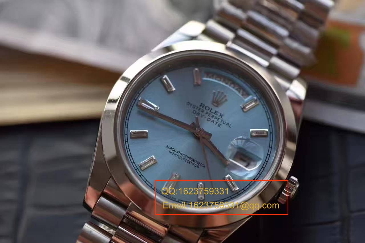 【EW Factory 1:1 Replica Copy  Watches 】 Rolex  Day-Date 型系列228396TBR蓝盘 wrist watches  / R153