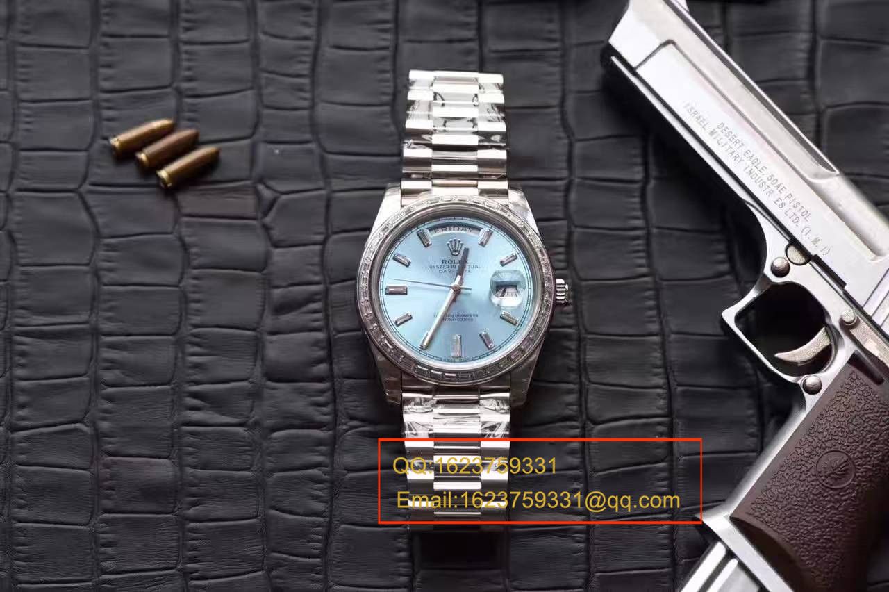 【EW Factory 1:1 Replica Copy  Watches 】 Rolex  Day-Date 型系列228396TBR蓝盘 wrist watches  / R153