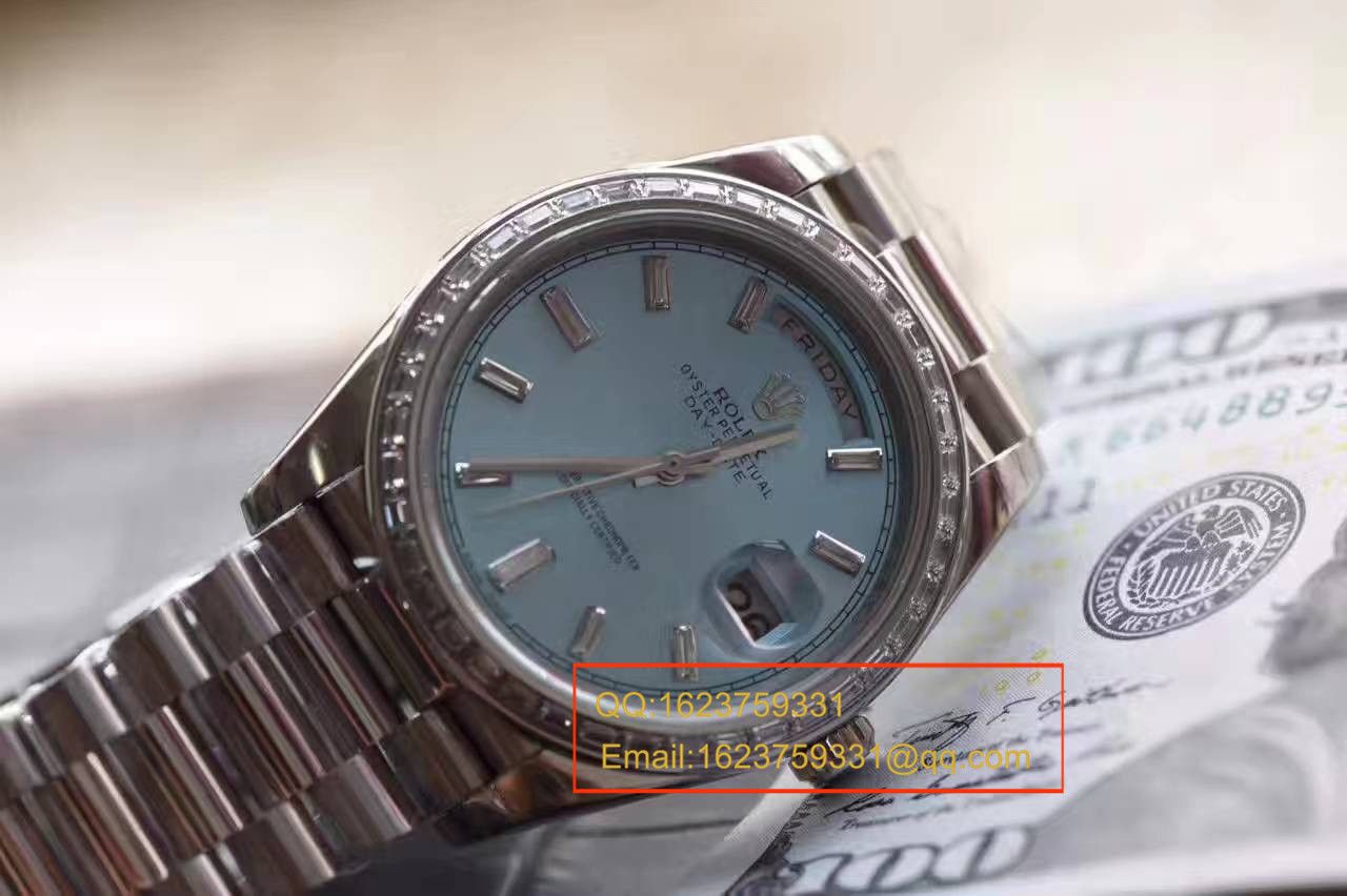 【EW Factory 1:1 Replica Copy  Watches 】 Rolex  Day-Date 型系列228396TBR蓝盘 wrist watches  / R153