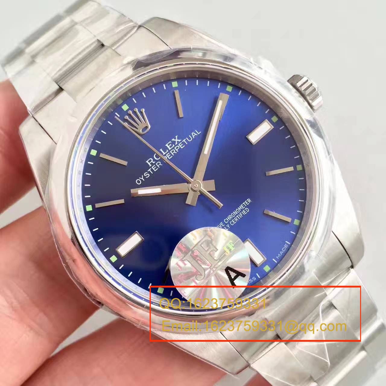 【JF Factory 1:1 top  Replica Copy  Watches 】 Rolex  oyster perpetual 动系列114300蓝盘 wrist watches  / R150