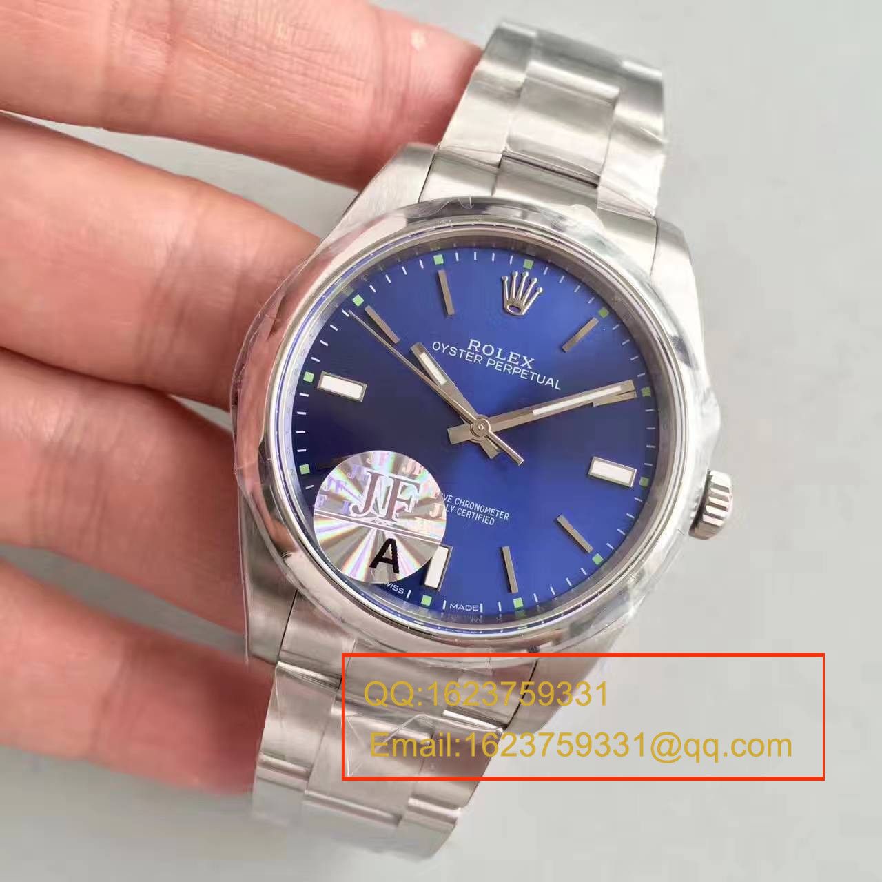 【JF Factory 1:1 top  Replica Copy  Watches 】 Rolex  oyster perpetual 动系列114300蓝盘 wrist watches  