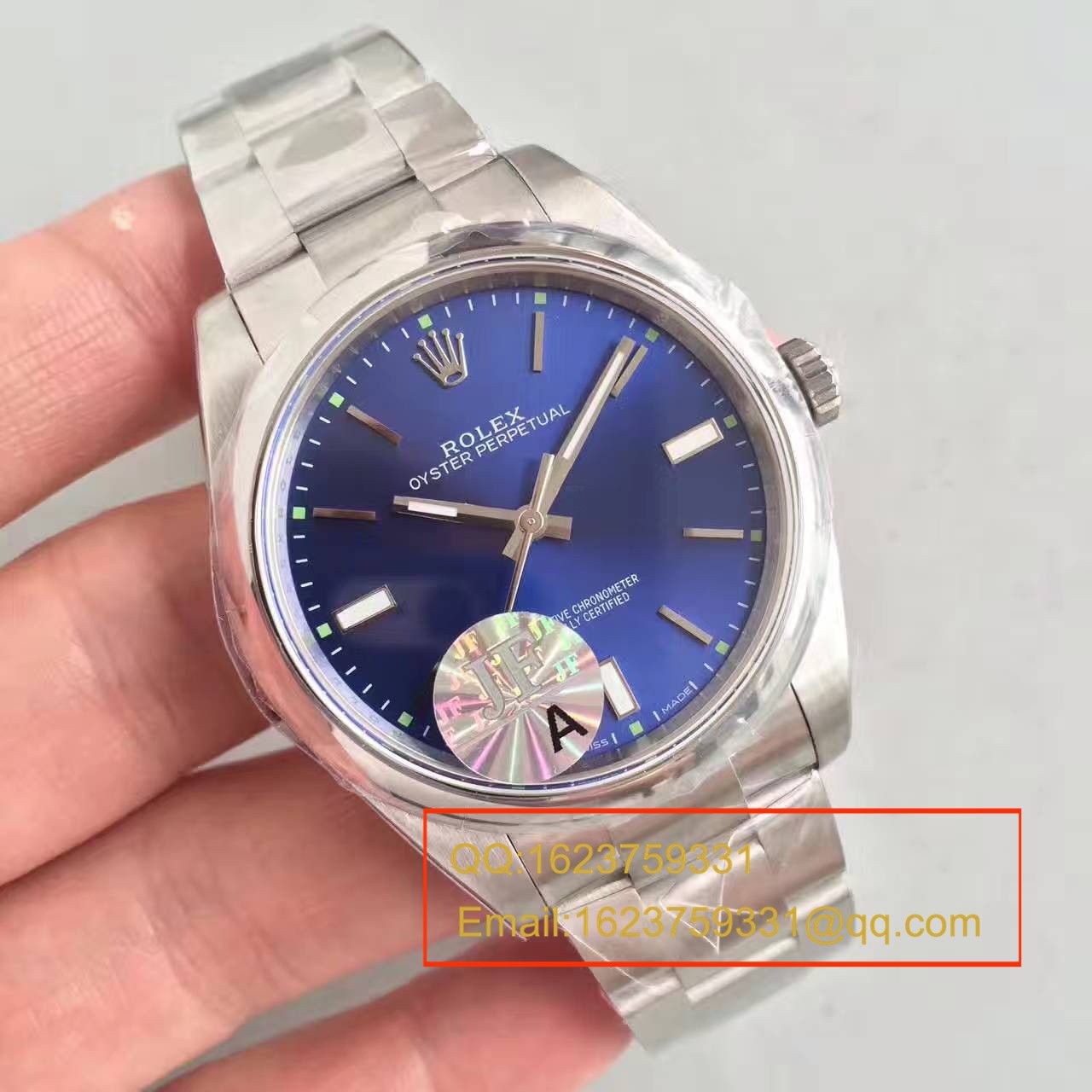 【JF Factory 1:1 top  Replica Copy  Watches 】 Rolex  oyster perpetual 动系列114300蓝盘 wrist watches  