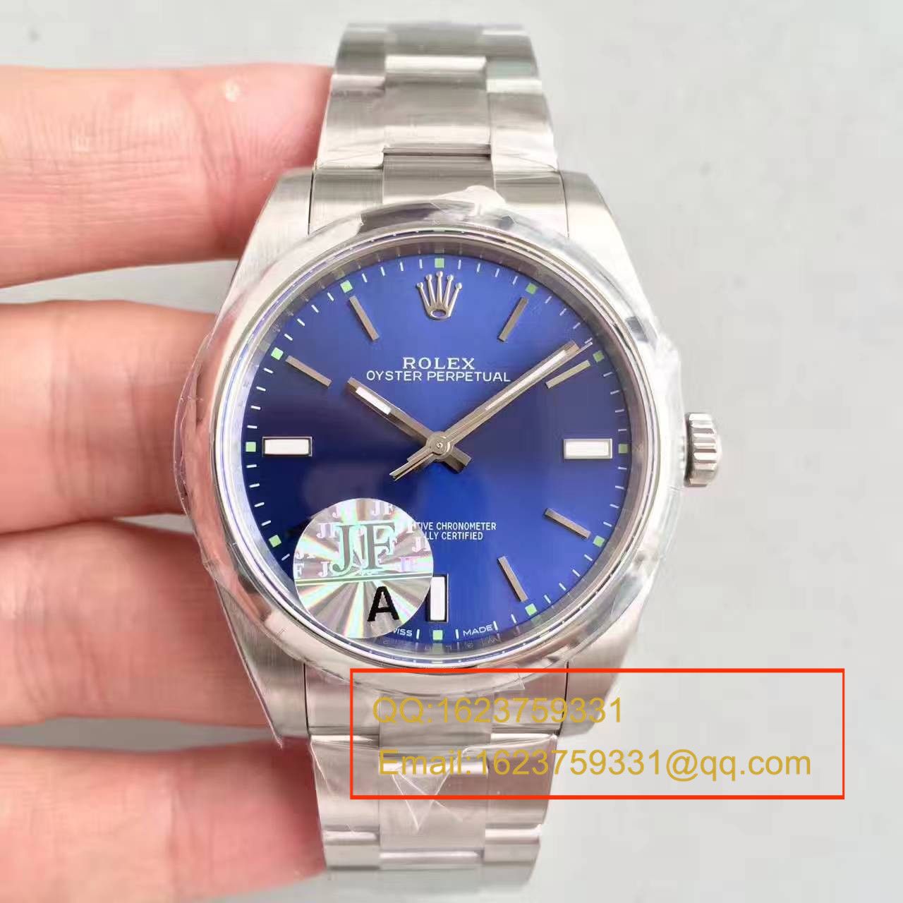 【JF Factory 1:1 top  Replica Copy  Watches 】 Rolex  oyster perpetual 动系列114300蓝盘 wrist watches  