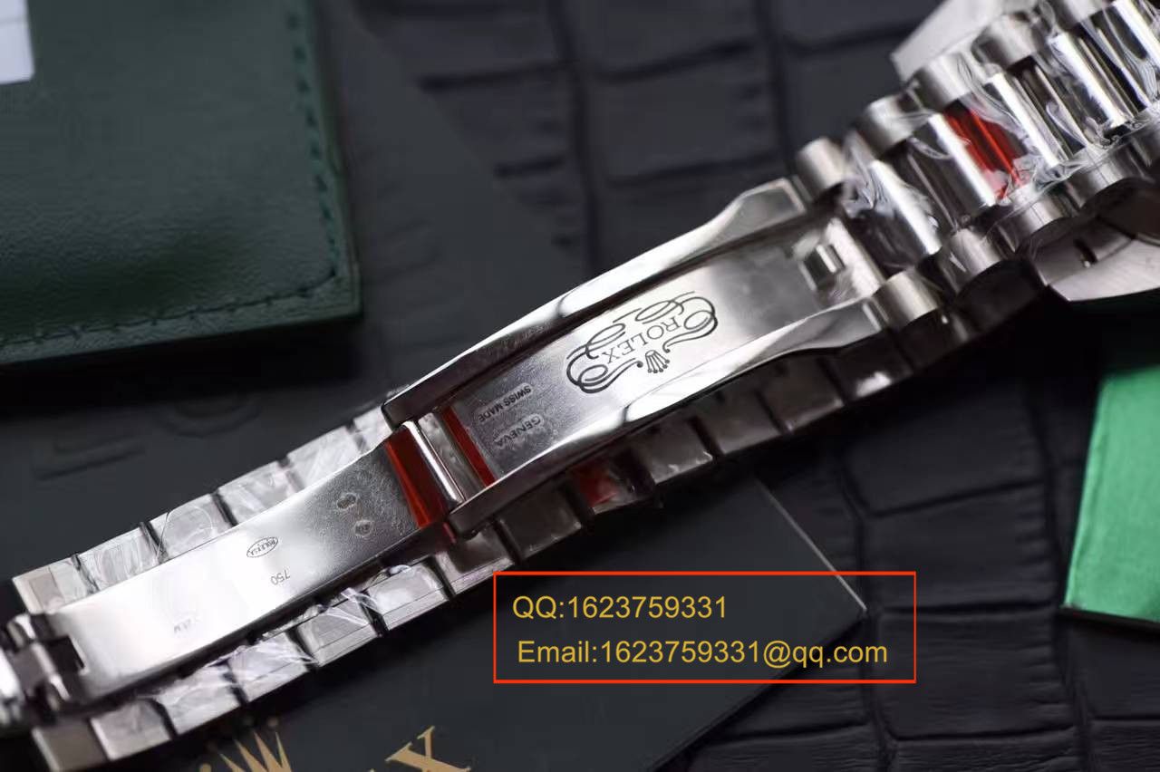 【独家视频测评EW Factory 1:1 top  Replica Watches 】 Rolex  Day-Date 型系列228239绿盘 wrist watches  / R111