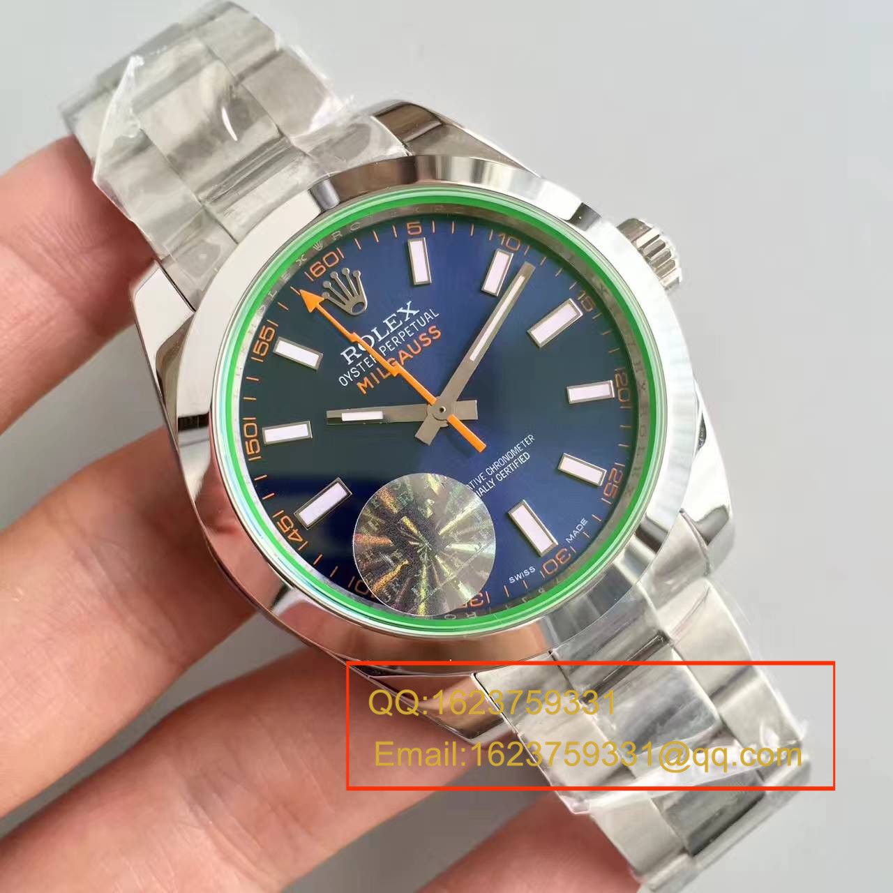【JF Factory 1:1 Knockoff  Watches 】 Rolex MILGAUSS系列116400-GV-72400蓝盘 wrist watches 《蓝色闪电》 / R001