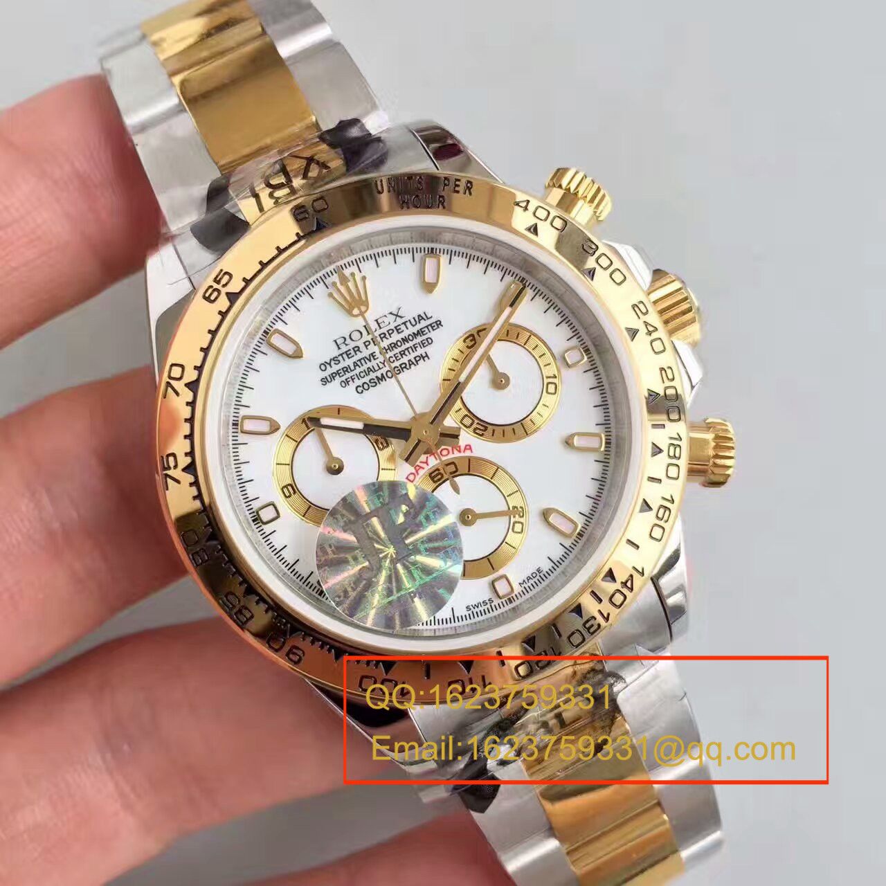 【JF Factory 1:1 Replica Watches 】 Rolex  Cosmograph Daytona  Ditongna 系列116508白盘 wrist watches  