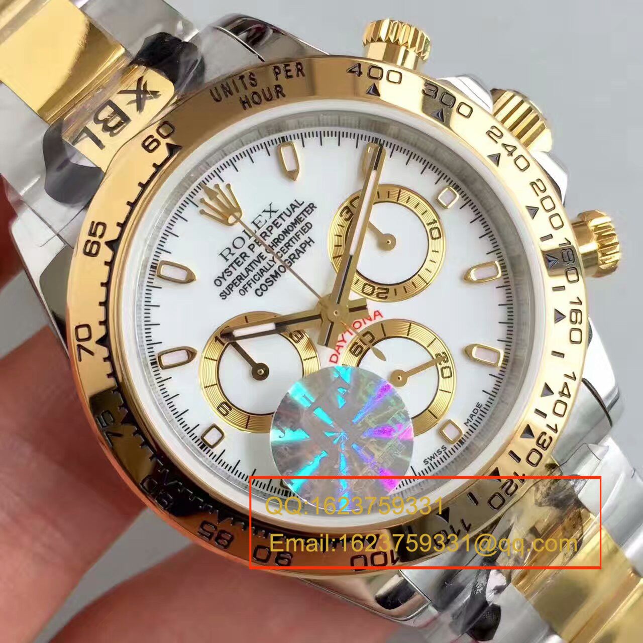 【JF Factory 1:1 Replica Watches 】 Rolex  Cosmograph Daytona  Ditongna 系列116508白盘 wrist watches  / RBC130