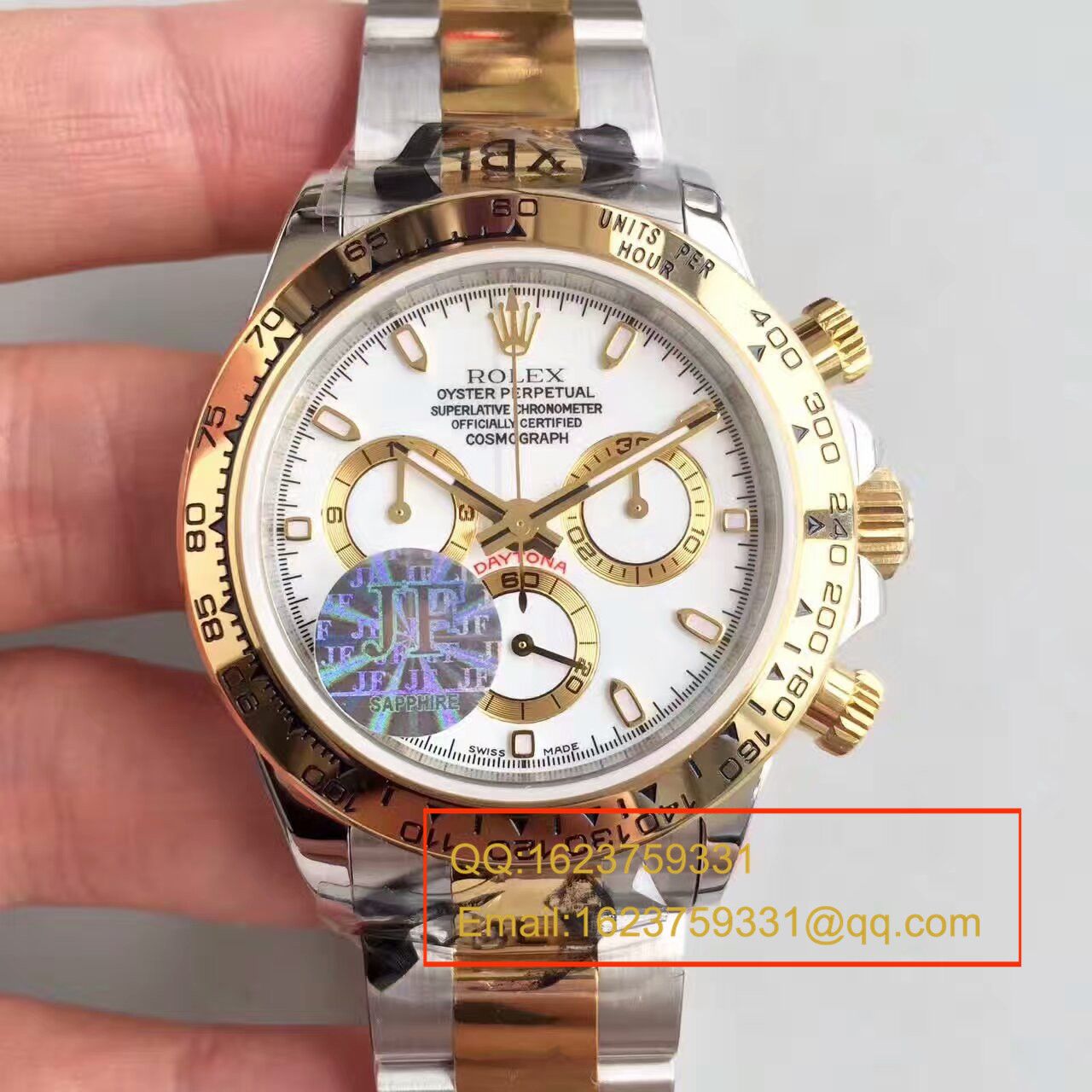 【JF Factory 1:1 Replica Watches 】 Rolex  Cosmograph Daytona  Ditongna 系列116508白盘 wrist watches  / RBC130