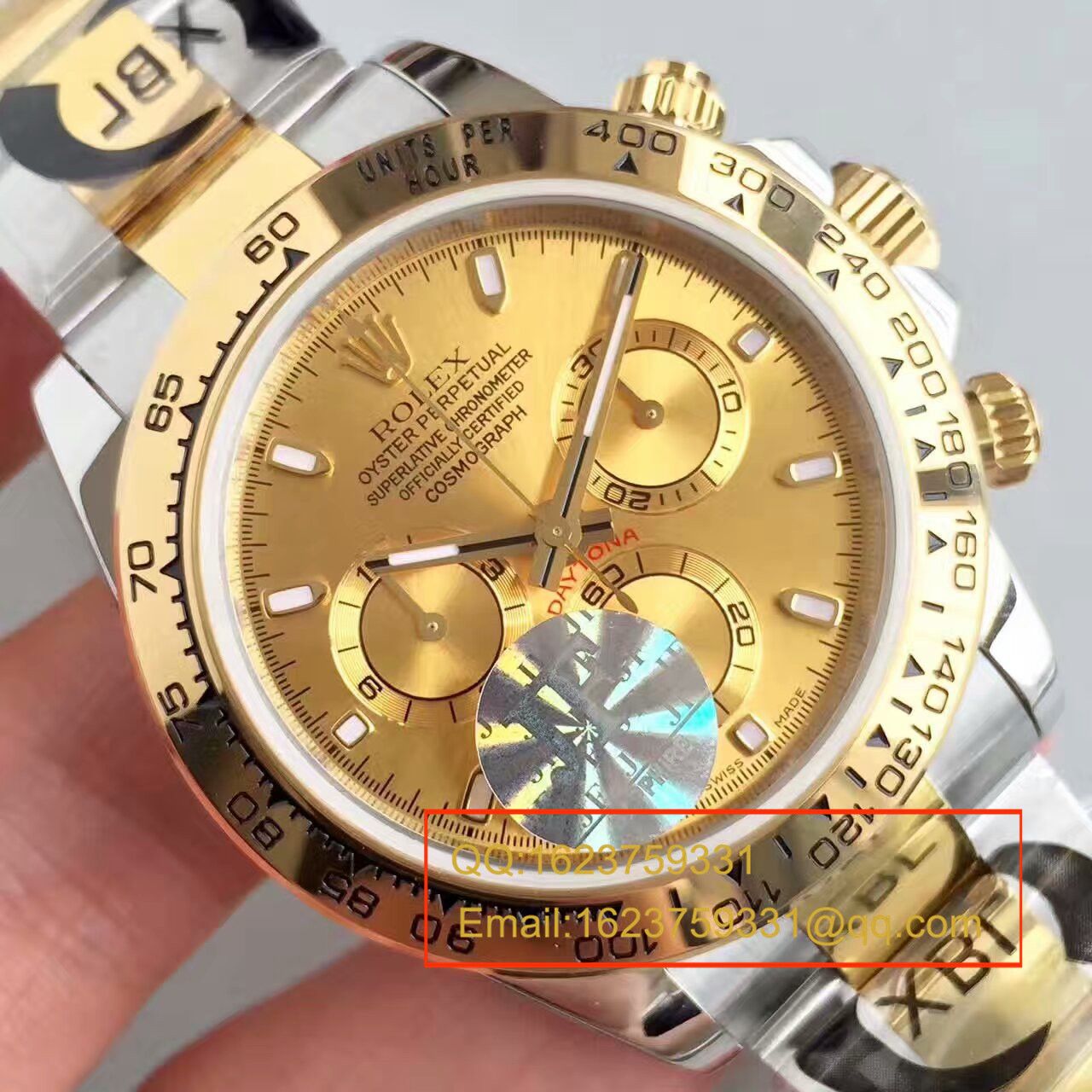 【JF Factory 1:1 Replica Copy  Watches 】 Rolex  Cosmograph Daytona  Ditongna 系列116508金盘 wrist watches  / R129