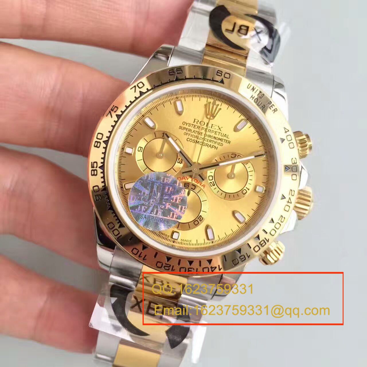 【JF Factory 1:1 Replica Copy  Watches 】 Rolex  Cosmograph Daytona  Ditongna 系列116508金盘 wrist watches  / R129