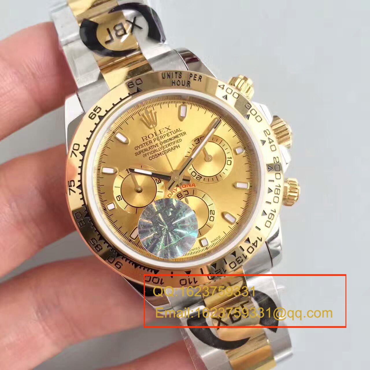 【JF Factory 1:1 Replica Copy  Watches 】 Rolex  Cosmograph Daytona  Ditongna 系列116508金盘 wrist watches  / R129