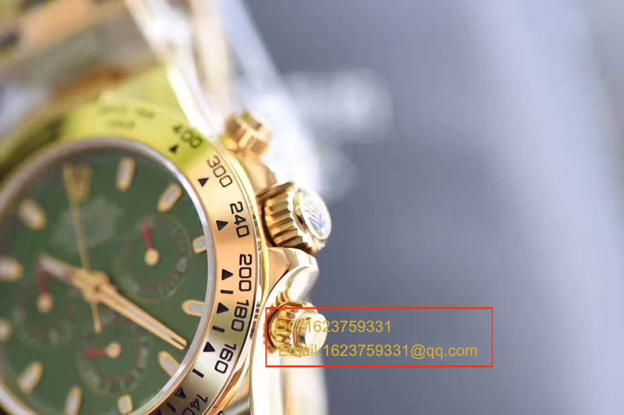 【台湾 Factory  High quality  Knockoff  Watches 】 Rolex  Cosmograph Daytona  Ditongna 系列116508绿盘男士机械 wrist watches  / RBB014