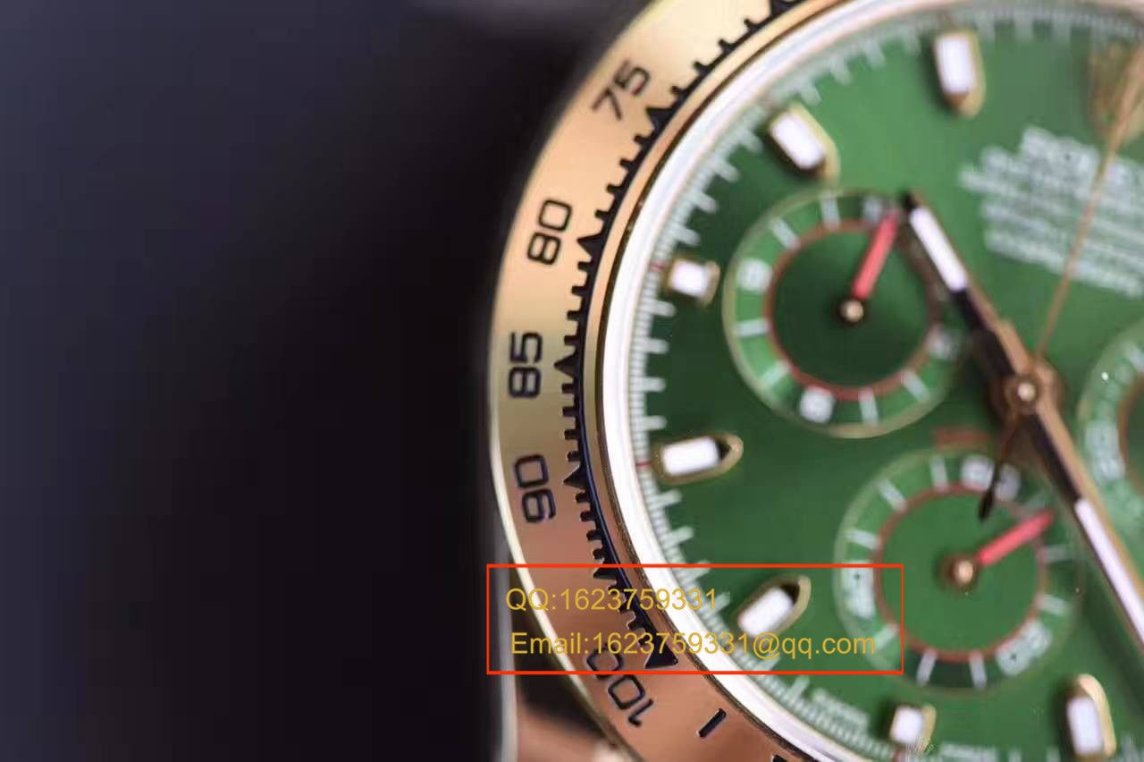 【台湾 Factory  High quality  Knockoff  Watches 】 Rolex  Cosmograph Daytona  Ditongna 系列116508绿盘男士机械 wrist watches  / RBB014