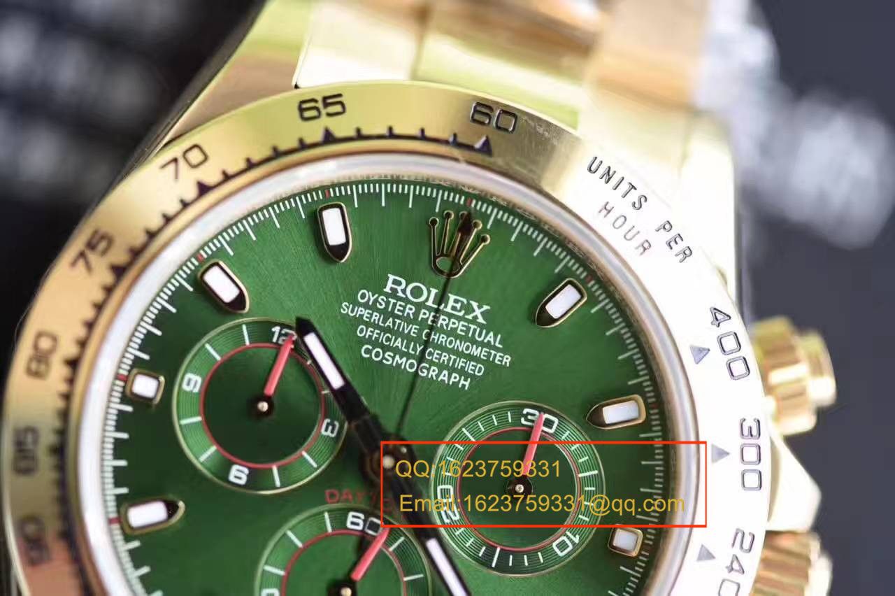 【台湾 Factory  High quality  Knockoff  Watches 】 Rolex  Cosmograph Daytona  Ditongna 系列116508绿盘男士机械 wrist watches  / RBB014