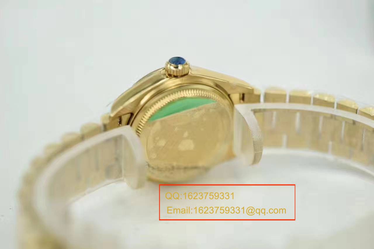 【SY Factory  Perfect  top  Replica Copy  Watches 】 Rolex 女装  Datejust 系列279178香槟色镶钻 wrist watches  / R185