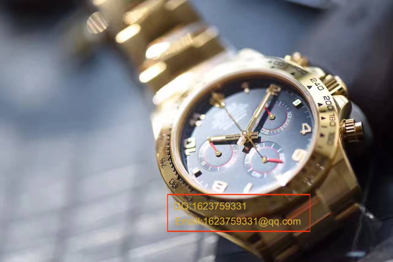 【台湾 Factory  Perfect  High quality  Replica Watches 】 Rolex  Cosmograph Daytona  Ditongna 系列116528 蓝色表盘 wrist watches  / RBB183