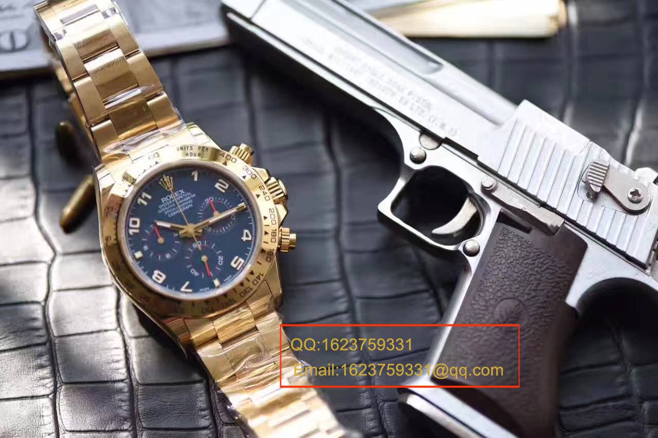 【台湾 Factory  Perfect  High quality  Replica Watches 】 Rolex  Cosmograph Daytona  Ditongna 系列116528 蓝色表盘 wrist watches  / RBB183
