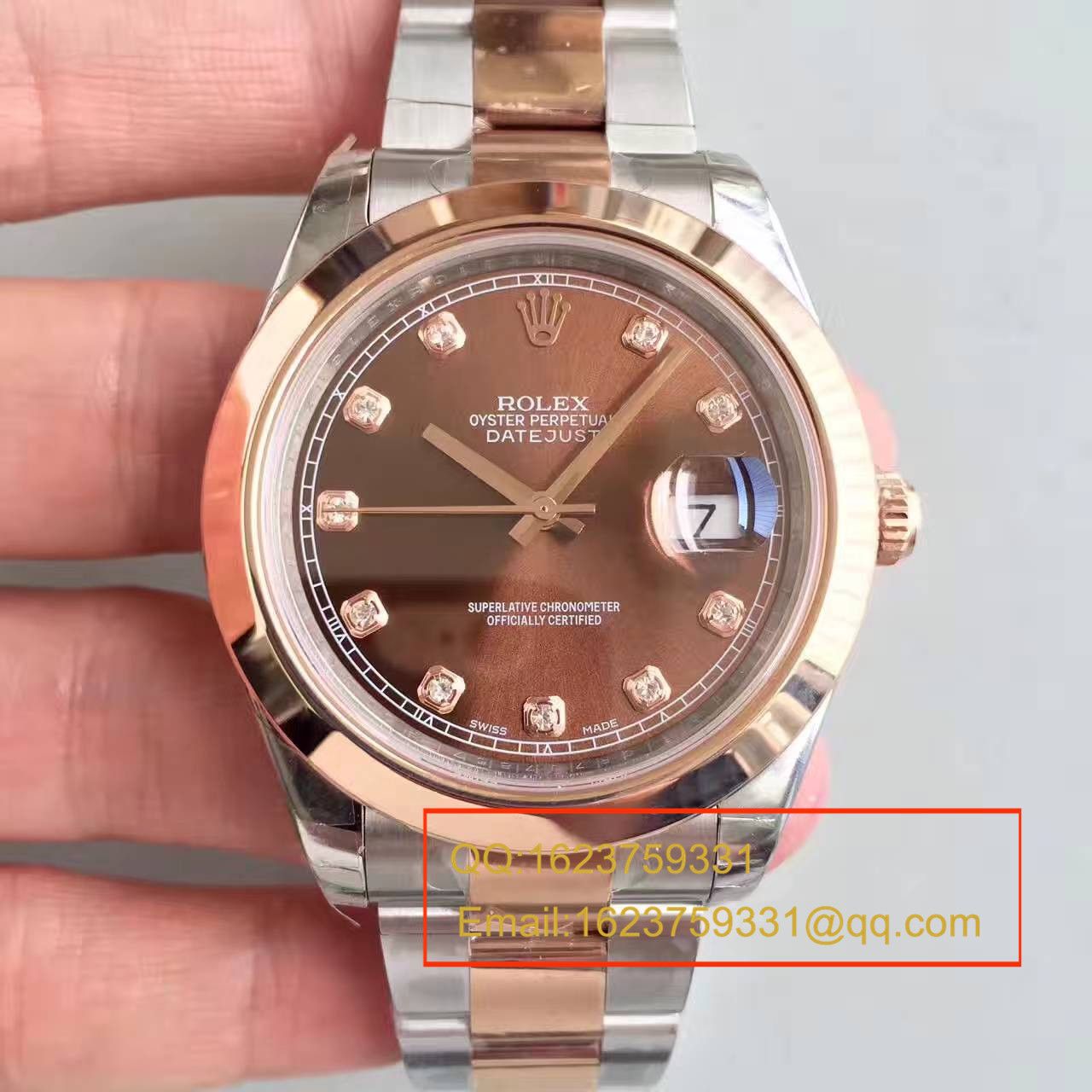 【NOOB Factory  Perfect  High quality  Replica Watches 】 Rolex   Datejust 系列126301巧克力色盘纪念型 watchband   wrist watches  / R162