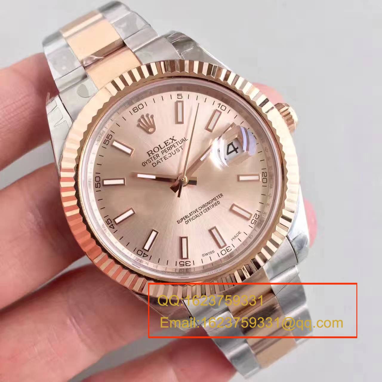 【NOOB Factory  Perfect  Knockoff  Watches 】 Rolex   Datejust 系列126331粉盘纪念型 watchband   wrist watches  / R163