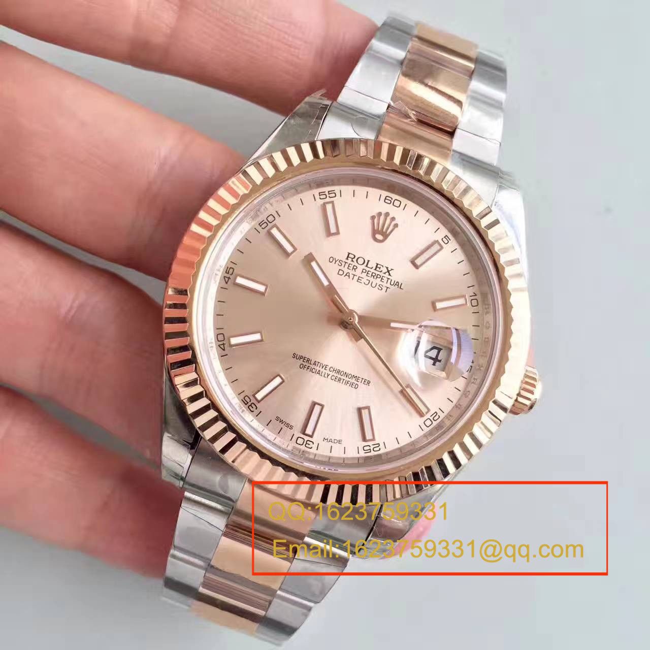 【NOOB Factory  Perfect  Knockoff  Watches 】 Rolex   Datejust 系列126331粉盘纪念型 watchband   wrist watches  / R163