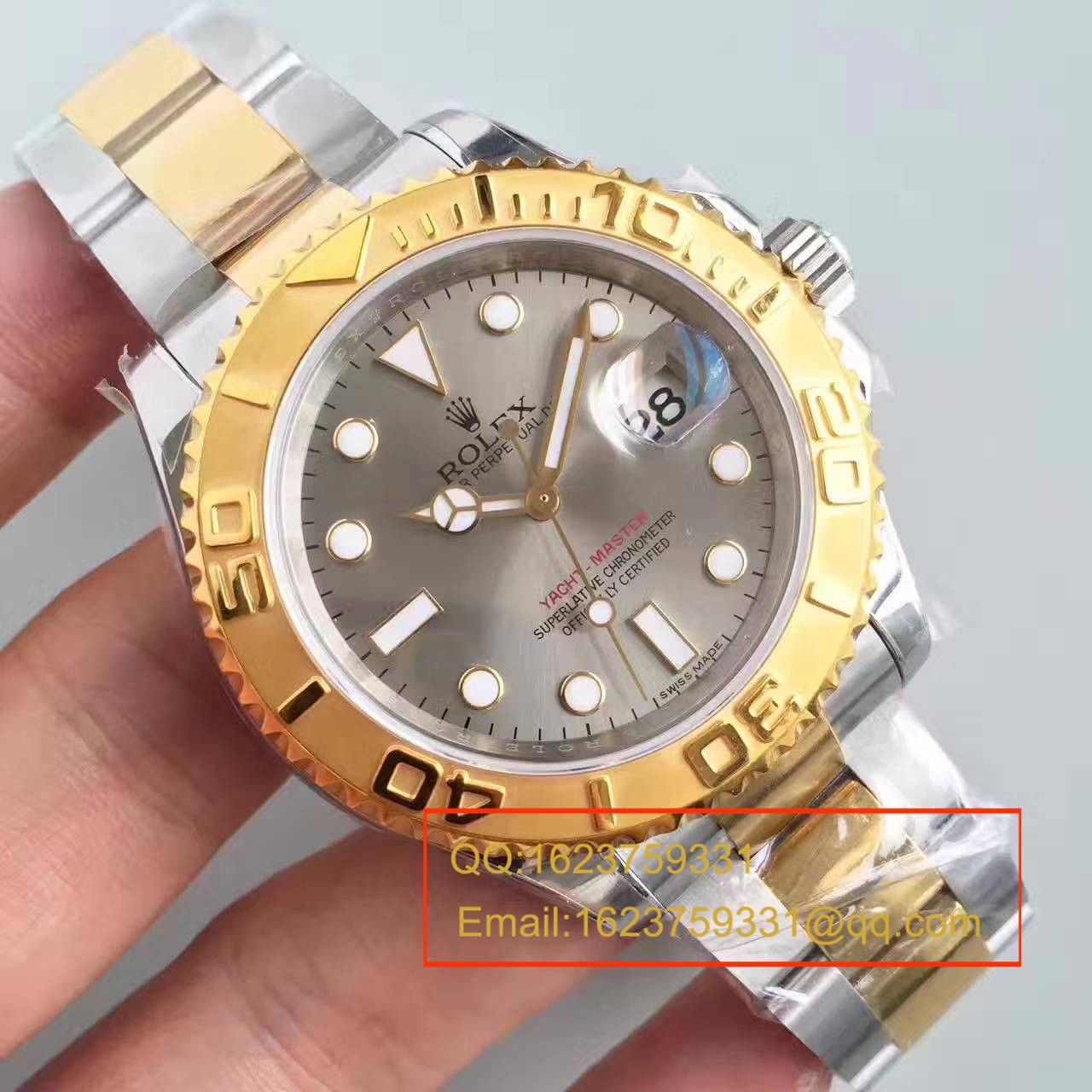 【JF Factory  Perfect  Replica Copy  Watches 】 Rolex  Yacht-Master 系列16623-78763 银灰色表盘 wrist watches  / R099