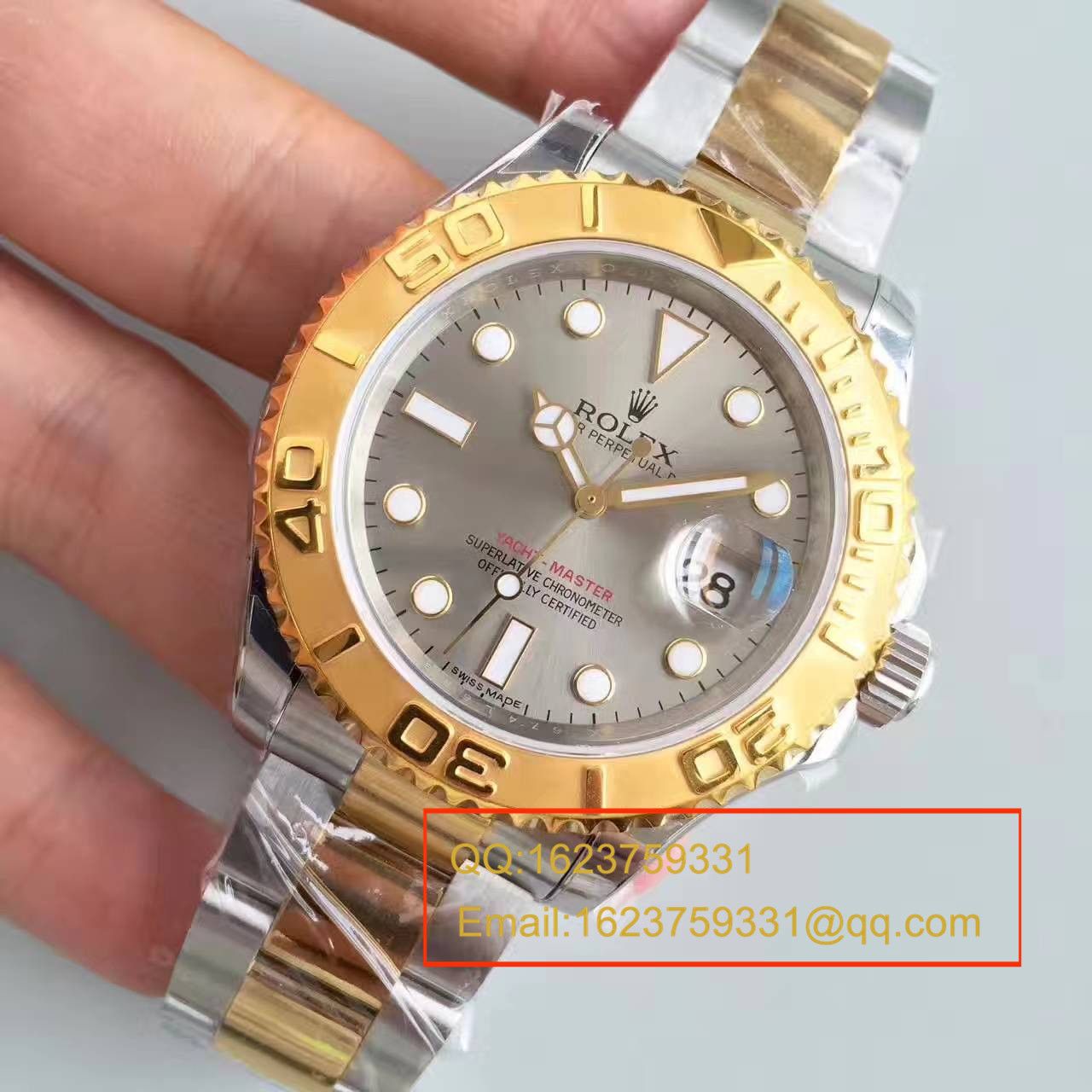 【JF Factory  Perfect  Replica Copy  Watches 】 Rolex  Yacht-Master 系列16623-78763 银灰色表盘 wrist watches  / R099