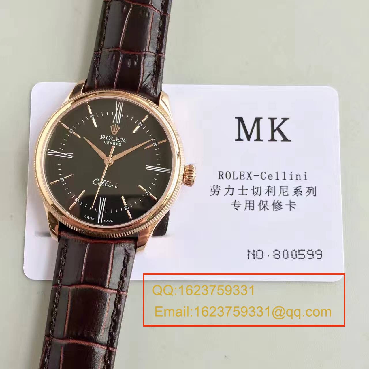 【MK Perfect  Knockoff 】 Rolex 切利尼系列50509白盘男士机械 Watches  / R076