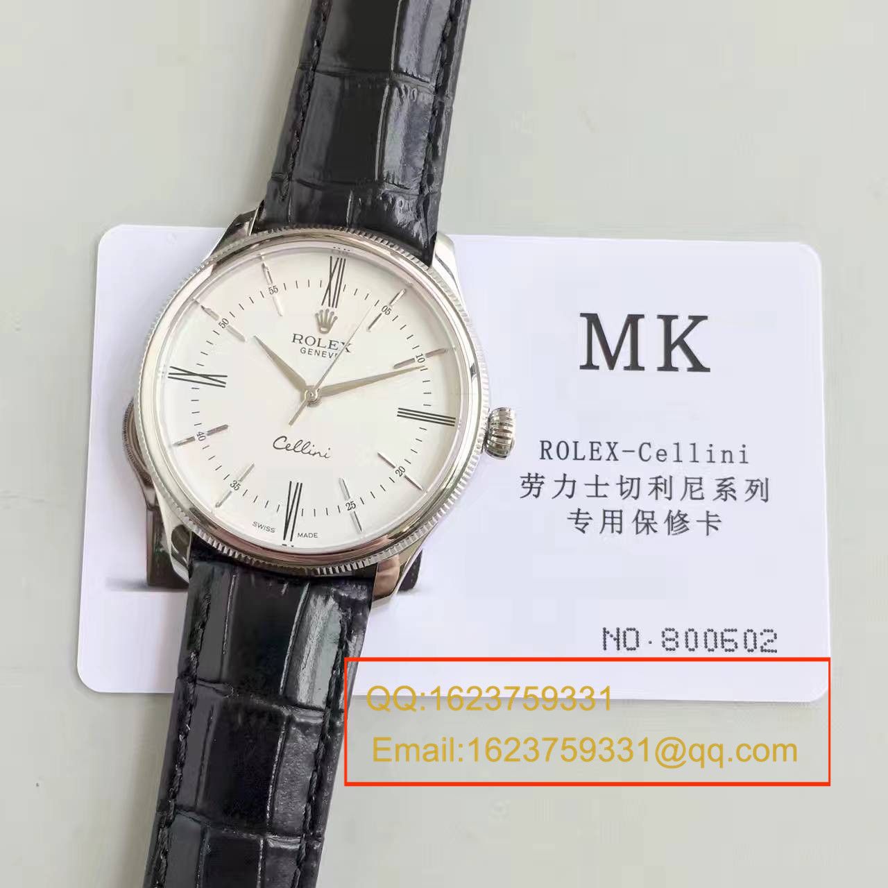 【MK Perfect  Knockoff 】 Rolex 切利尼系列50509白盘男士机械 Watches  / R076