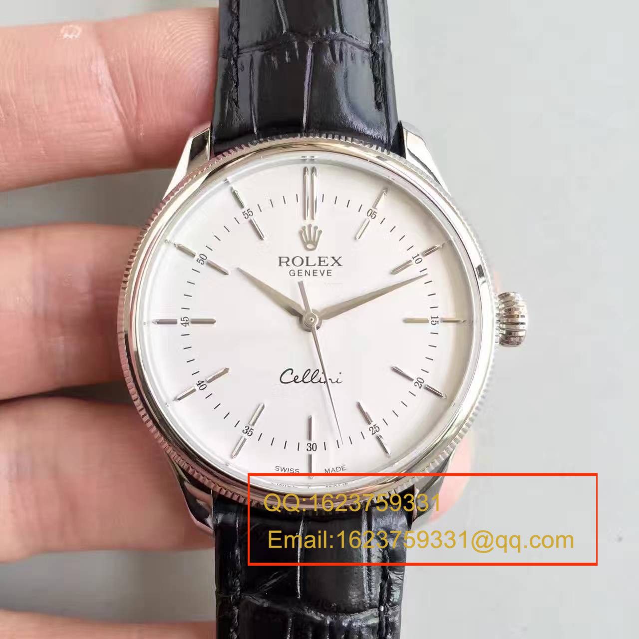 【MK Perfect  Knockoff 】 Rolex 切利尼系列50509白盘男士机械 Watches  / R076