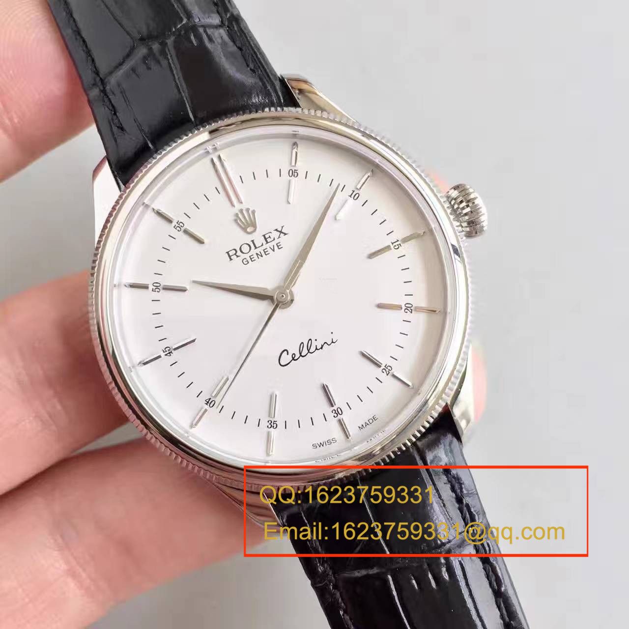 【MK Perfect  Knockoff 】 Rolex 切利尼系列50509白盘男士机械 Watches  / R076