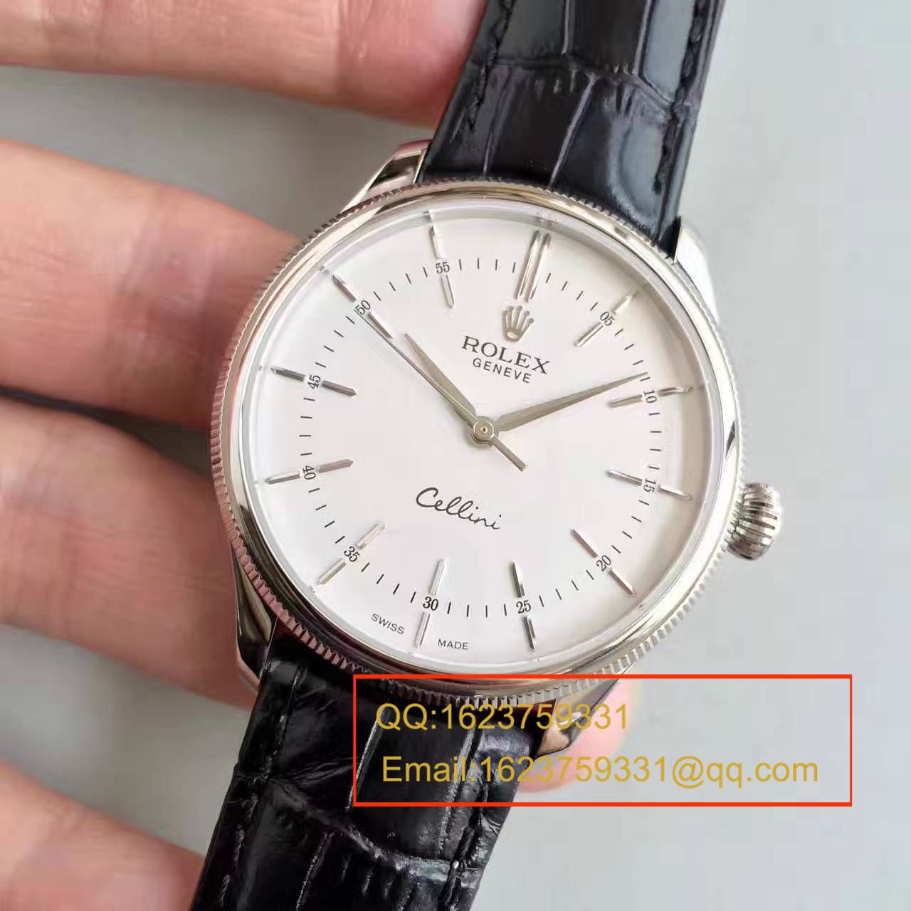 【MK Perfect  Knockoff 】 Rolex 切利尼系列50509白盘男士机械 Watches  / R076