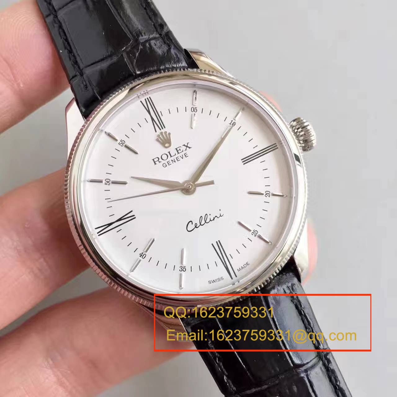 【MK Perfect  Knockoff 】 Rolex 切利尼系列50509白盘男士机械 Watches  / R076
