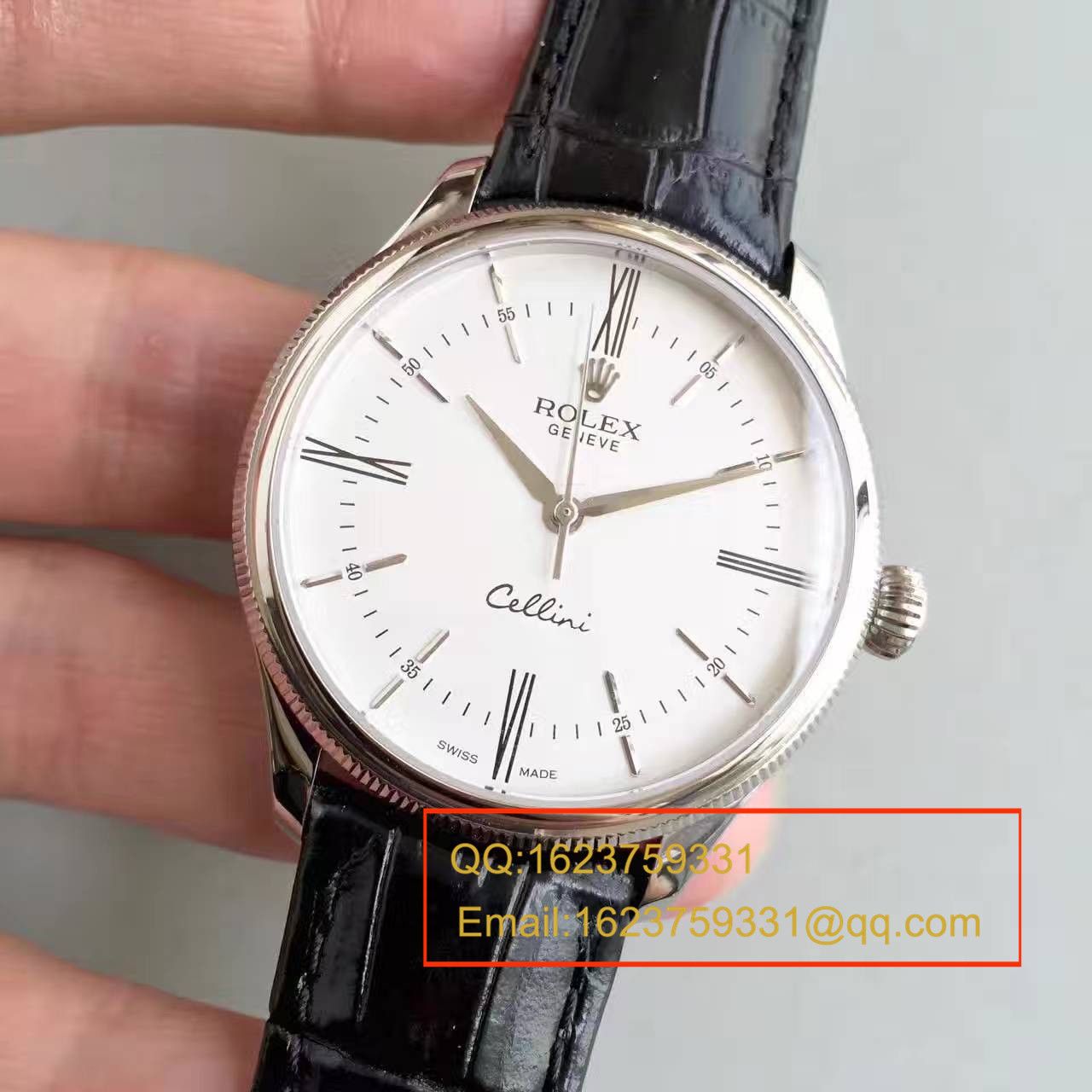 【MK Perfect  Knockoff 】 Rolex 切利尼系列50509白盘男士机械 Watches  / R076