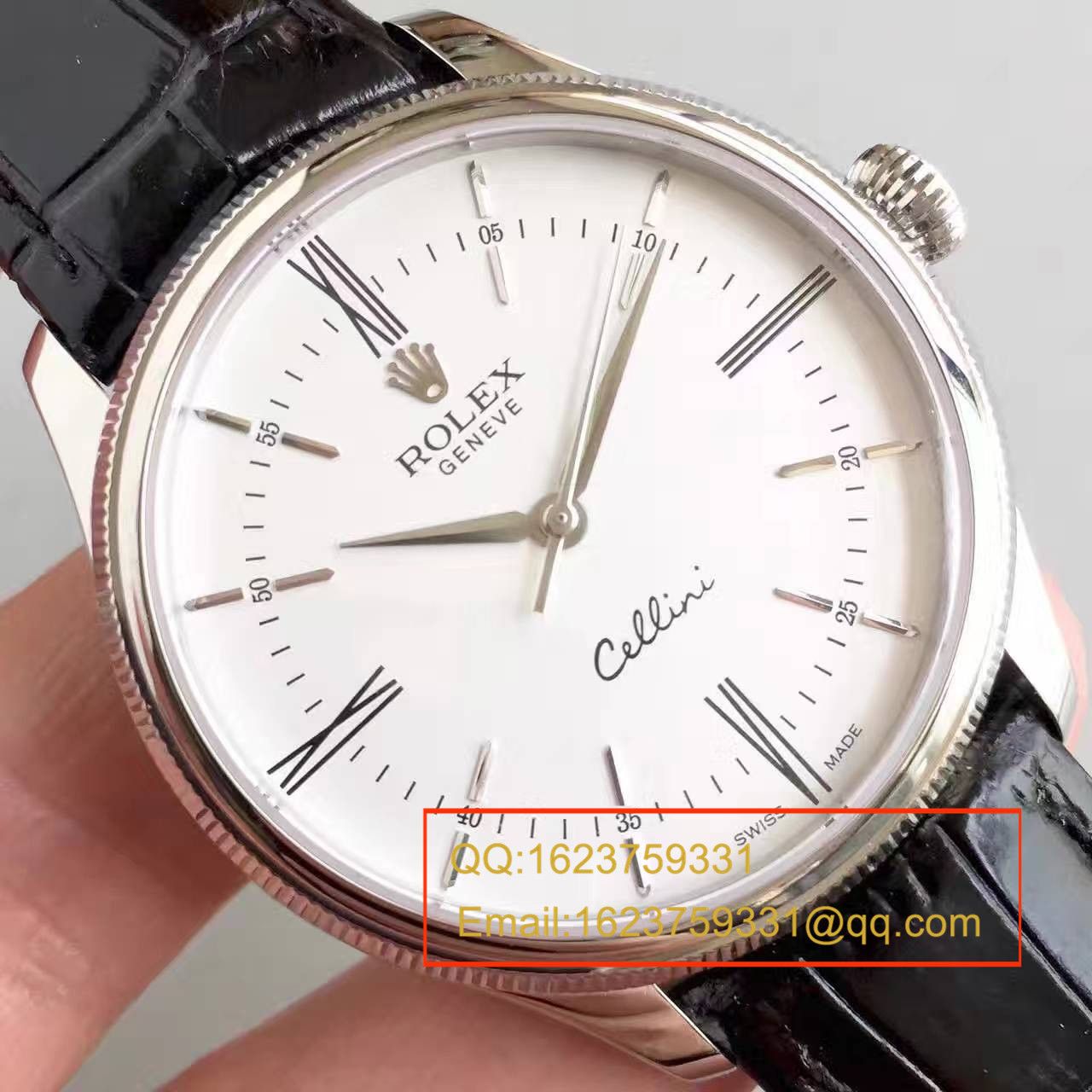 【MK Perfect  Knockoff 】 Rolex 切利尼系列50509白盘男士机械 Watches  / R076